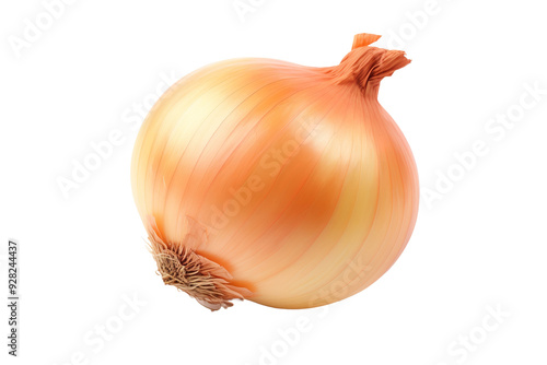 Wallpaper Mural A Single Golden Onion, Gleaming Against a Pristine White Background on a White or Clear Surface PNG Transparent Background. Torontodigital.ca