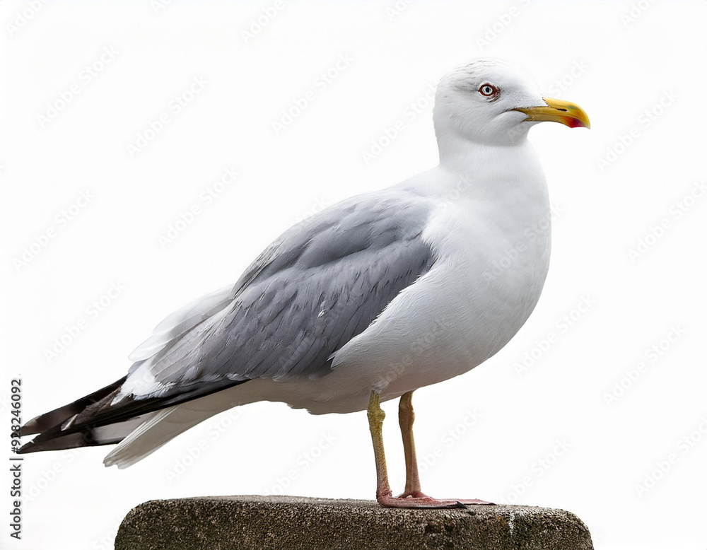 seagull isolate on white background. seagull isolate on white background.