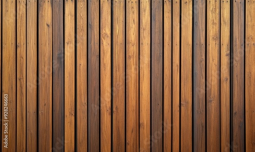 Wooden wall background with vertical slats, texture of natural wood paneling for interior design or backdrop. Wooden paneling wall, Generative AI