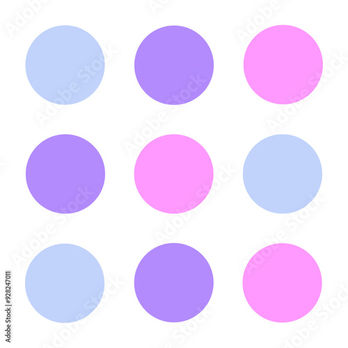 Abstract color palette banner stunning collection on white
