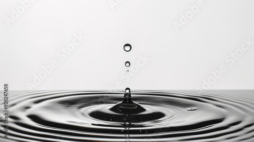 Raindrop in clean background