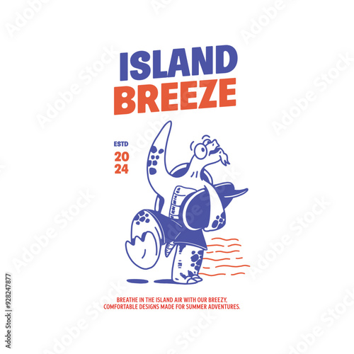 Island Breeze Summer Adventure Apparel Logo