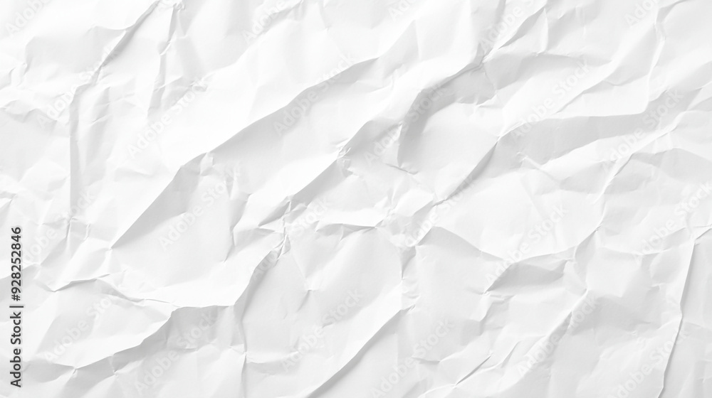 Empty blank white coloured grunge crumpled crushed paper abstract backgrounds with folds and creases all over Empty blank white coloured grunge crumpled crushed paper abstract backgrounds with folds and creases all over