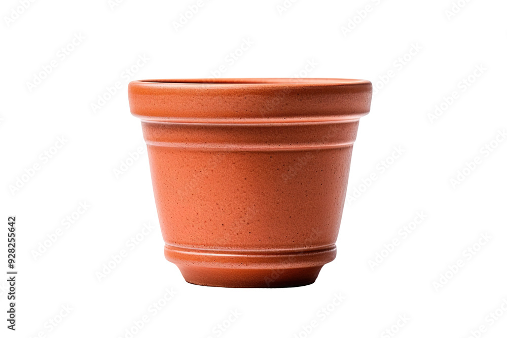 A Terracotta Pot Ready for a New Sprout on a White or Clear Surface PNG Transparent Background. A Terracotta Pot Ready for a New Sprout on a White or Clear Surface PNG Transparent Background.