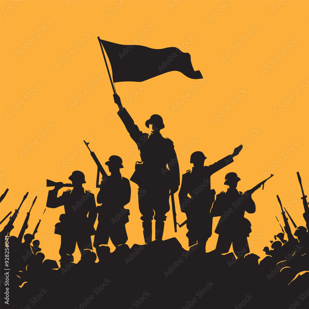 Obraz premium Army showing salute background. Army showing respect.