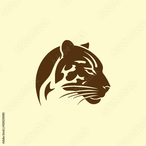 illustration of minimalist outline of a jaguar