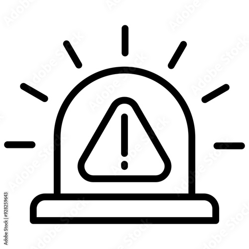 incident management outline icon