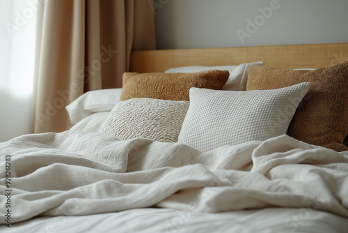 Staged Bedroom Interior Wit...