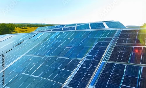 solar panels installed on a modern building