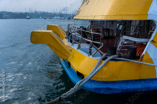 Wallpaper Mural Back end of ferry boat at sea Torontodigital.ca