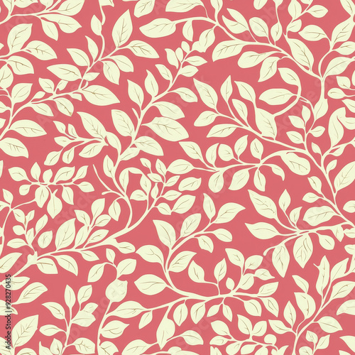 Vibrant Pink and White Floral Pattern