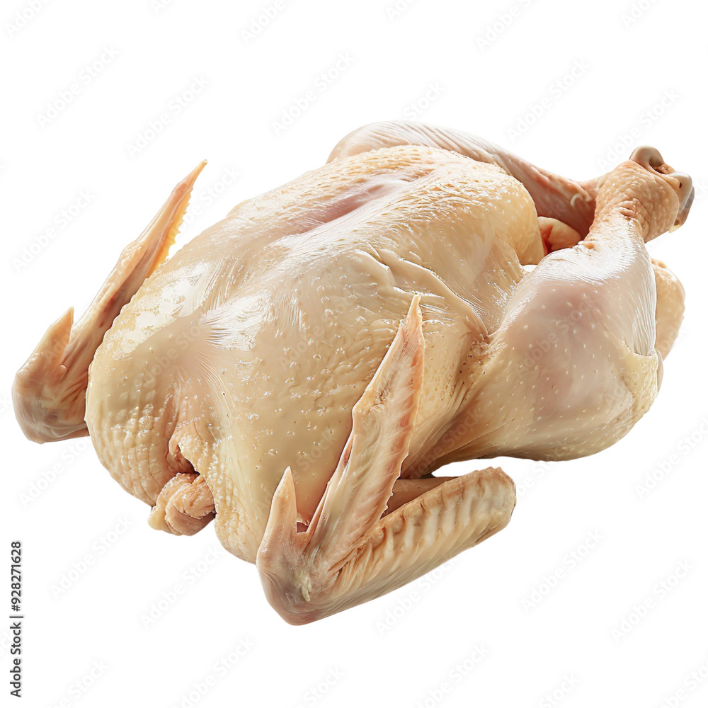Raw Broilers Raw whole chicken broiler isolated on a transparent background Stock ...