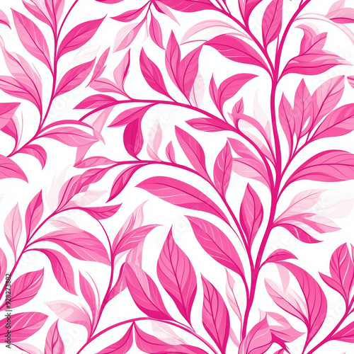 Vibrant Pink and White Floral Pattern