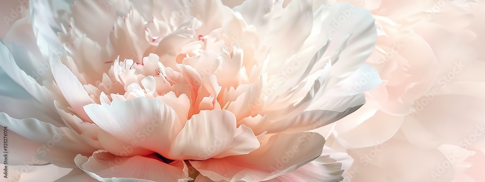 background delicate white peony circular plan background delicate white peony circular plan