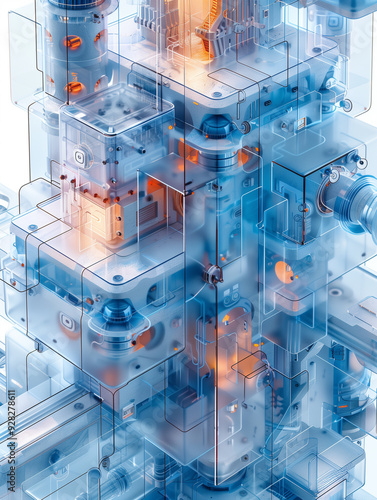 chemical plant in a laboratory