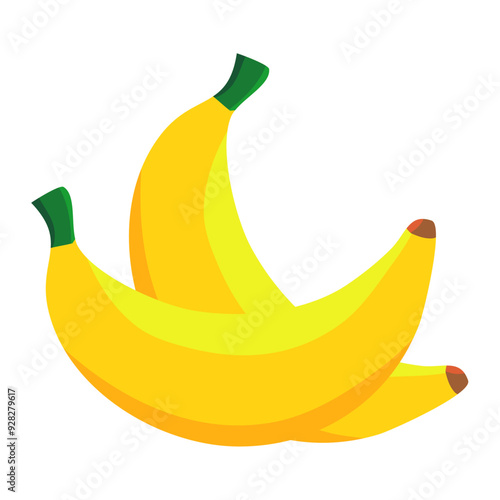 two yellow banana