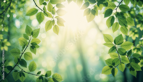 Trees Leaves in Spring