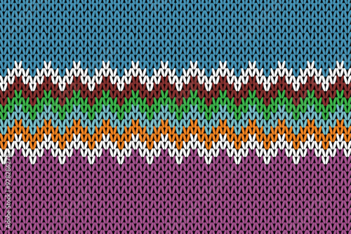 needlework vector seamless knitted pattern. For fabric sweater cloth ,clothing ,wrapping paper,backdrop , gift card,or background .