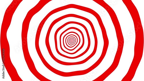  White and Red Trippy Effect Loop Background