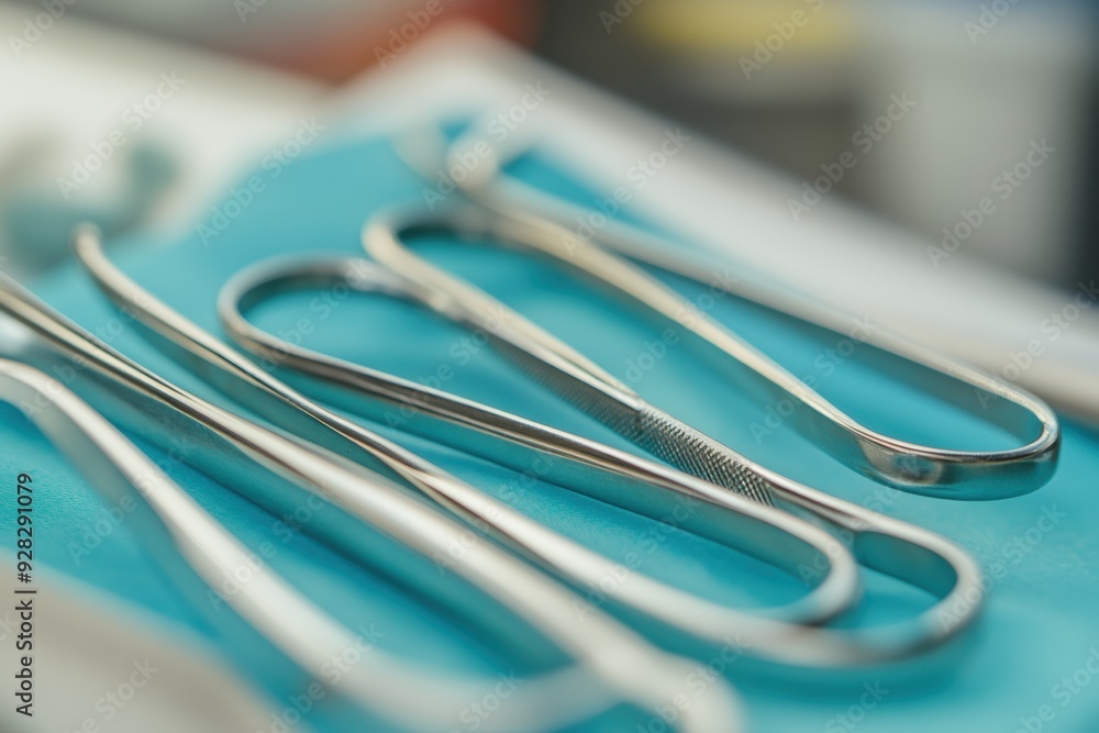 Close-up details of medical tools Close-up details of medical tools