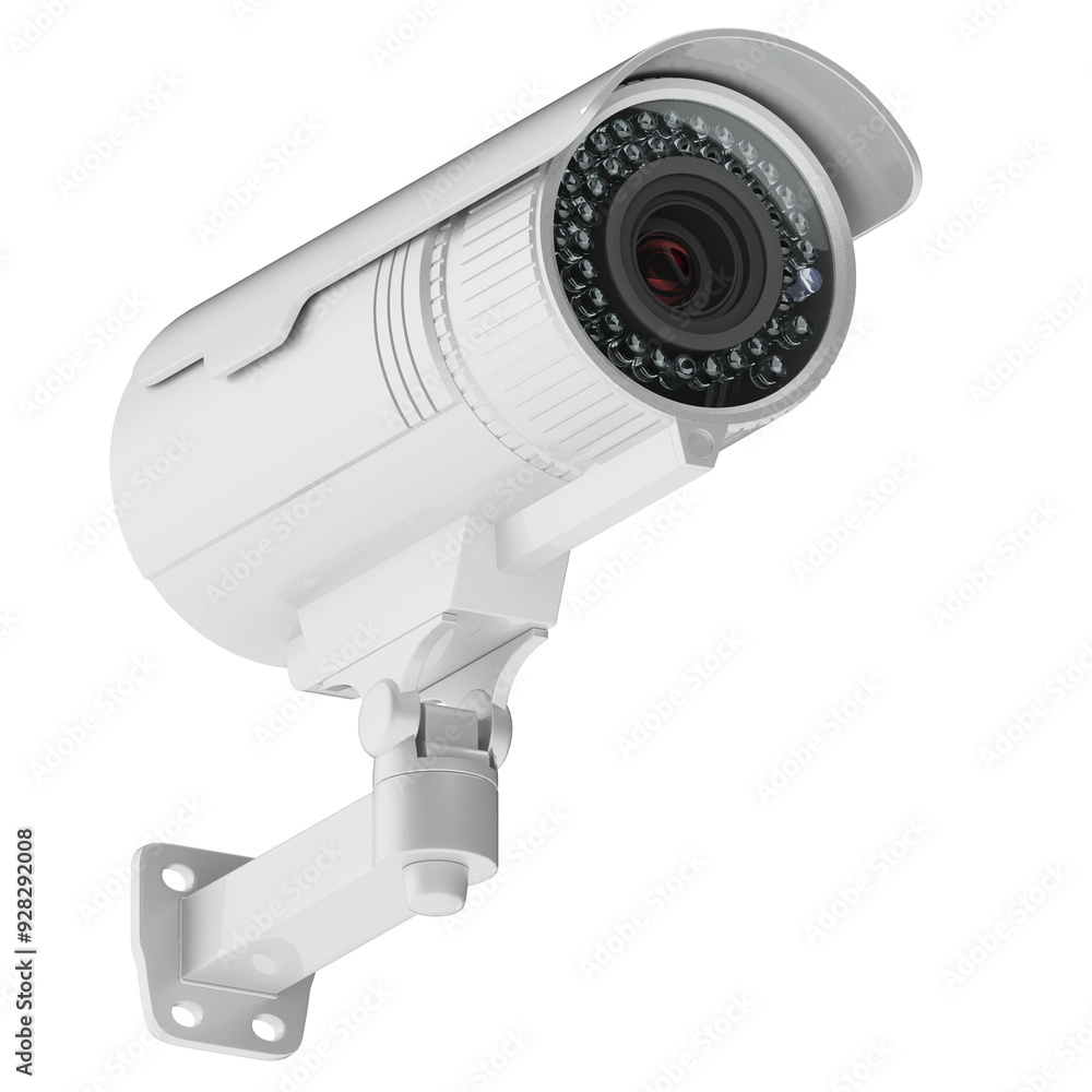 old security camera isolated