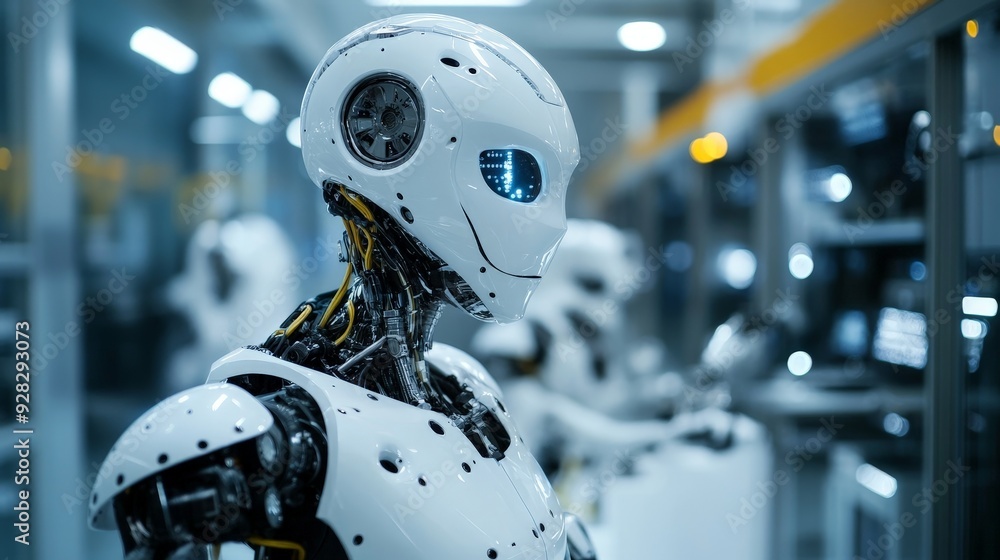 Explore the future of robotics, where advanced robots assist in manufacturing, healthcare, and daily life. Explore the future of robotics, where advanced robots assist in manufacturing, healthcare, and daily life.