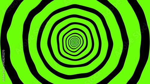 Black and Green Trippy Effect Background.