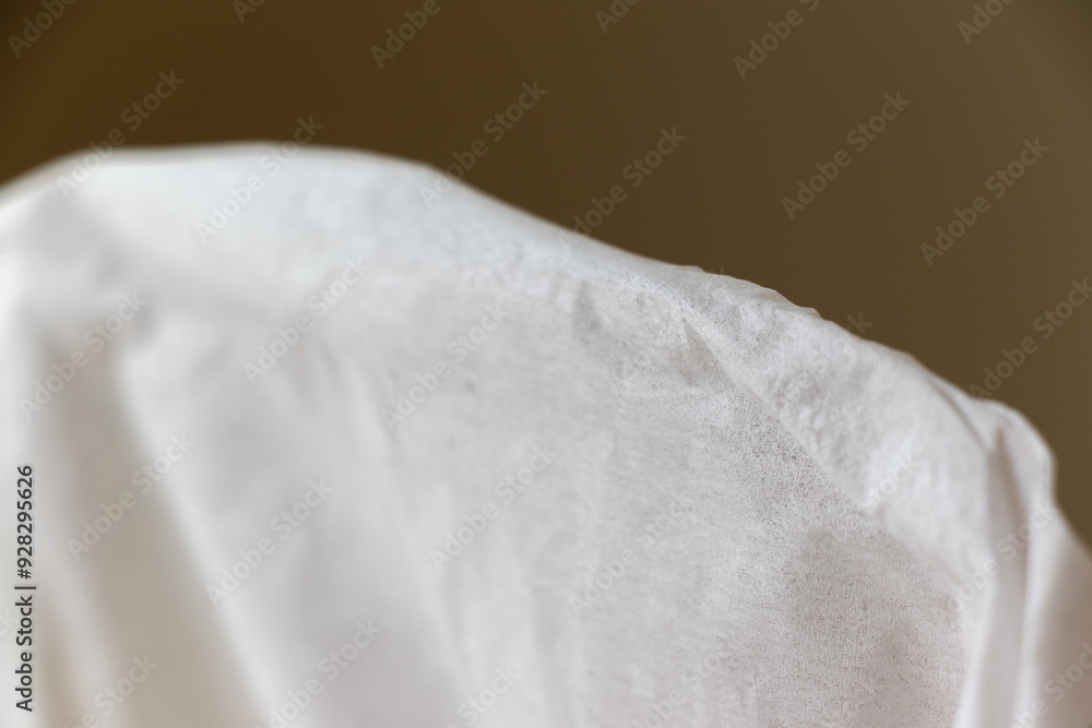 Obraz premium 薄いティッシュペーパーの端