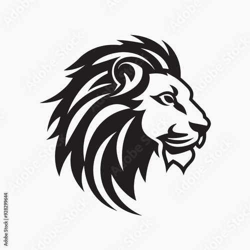 Majestic lion head logo