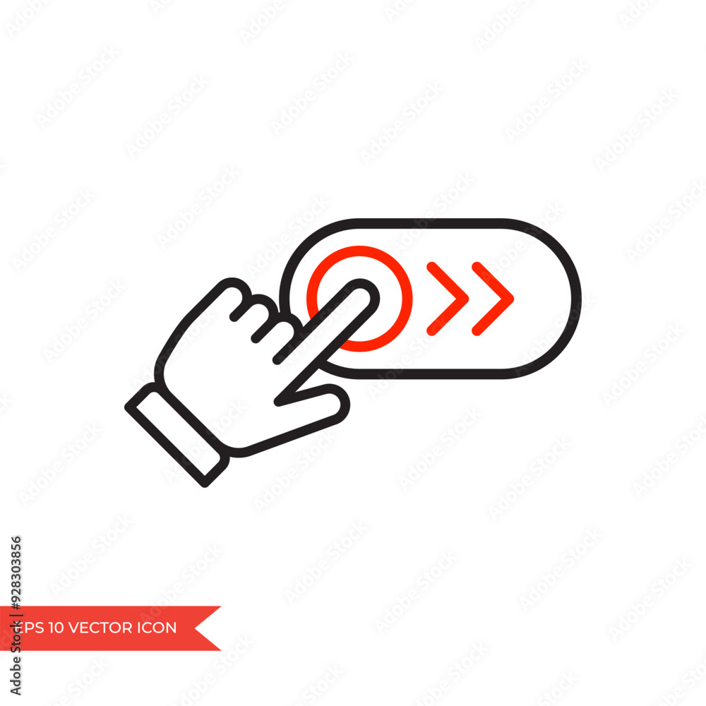 Swipe icon. Hand swiping. Finger touch screen gesture Swipe icon. Hand swiping. Finger touch screen gesture