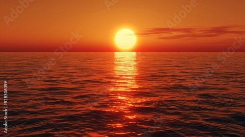 Sunset over the Ocean