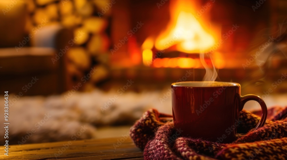 Cozy Winter Evening by the Fireplace Cozy Winter Evening by the Fireplace