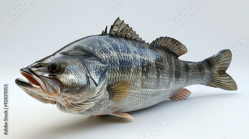 Goliath Tigerfish full body clearly photo on white background , photo