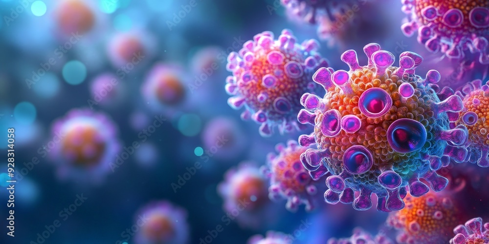 medical illustration of monkeypox virus structure medical illustration of monkeypox virus structure
