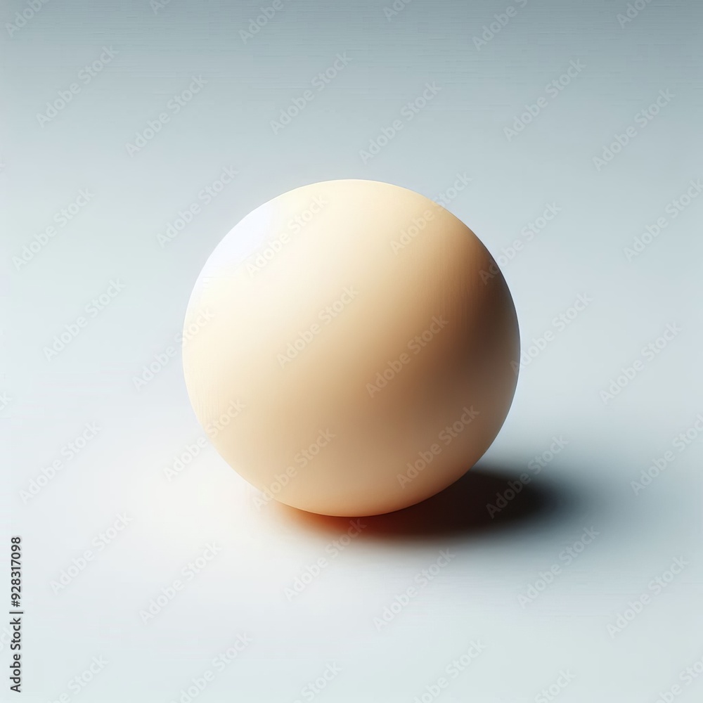 Single brown round isolated on pure white background Single brown round isolated on pure white background