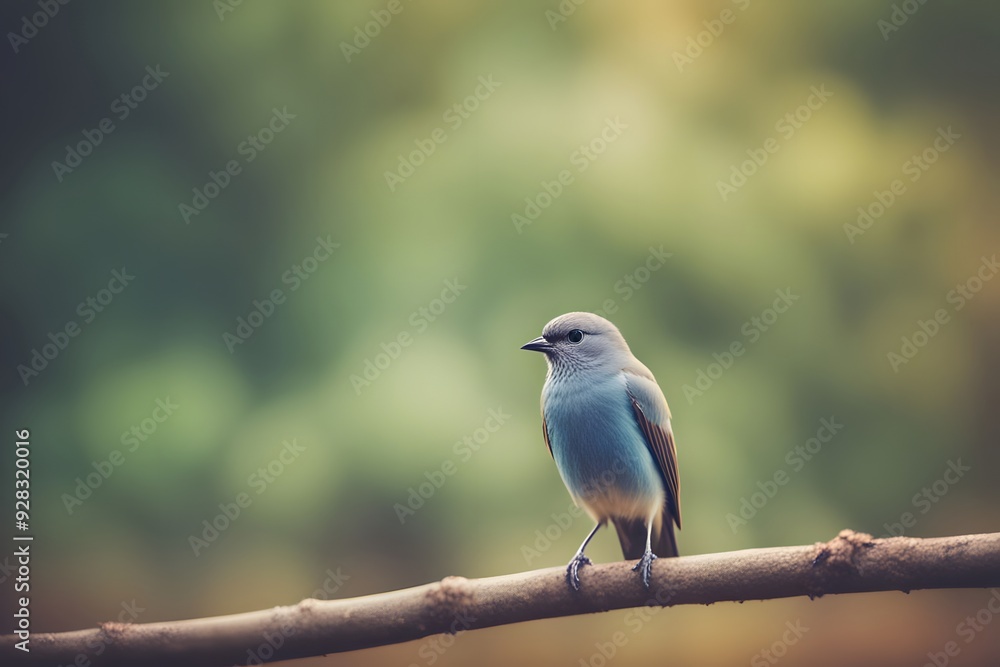 Anianiau bird blurry nature background, Ai Genrated Anianiau bird blurry nature background, Ai Genrated