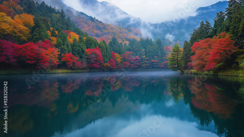 Wallpaper Mural autumn in the mountains Torontodigital.ca