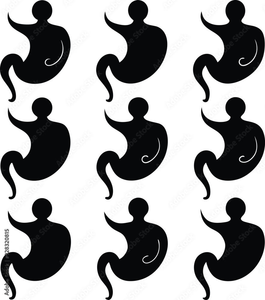 Baby Birth Modern Black Silhouette Design Elements Baby Birth Modern Black Silhouette Design Elements