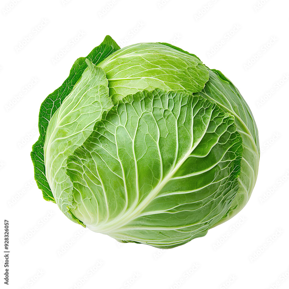 Fototapeta premium cabbage isolated on transparent background, side view