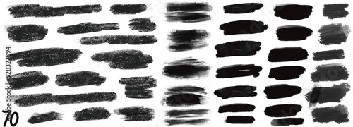 Grunge stripes mega set bundle collection. Black labels, frames, paint texture. Brush strokes mockups template. Background handmade design elements. photo