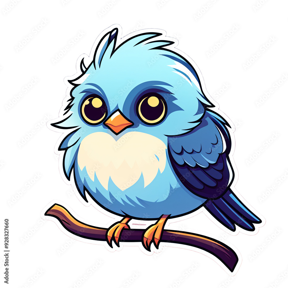 Fototapeta premium Beautiful cartoon sticker concept background
