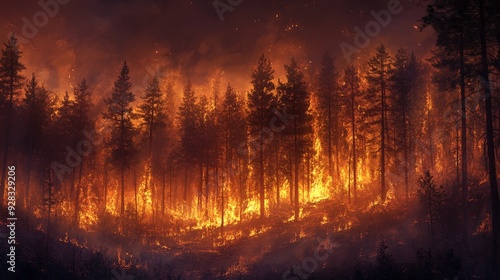 Forest fires release large amounts of carbon dioxide and other greenhouse gases into the atmosphere, contributing to global warming.