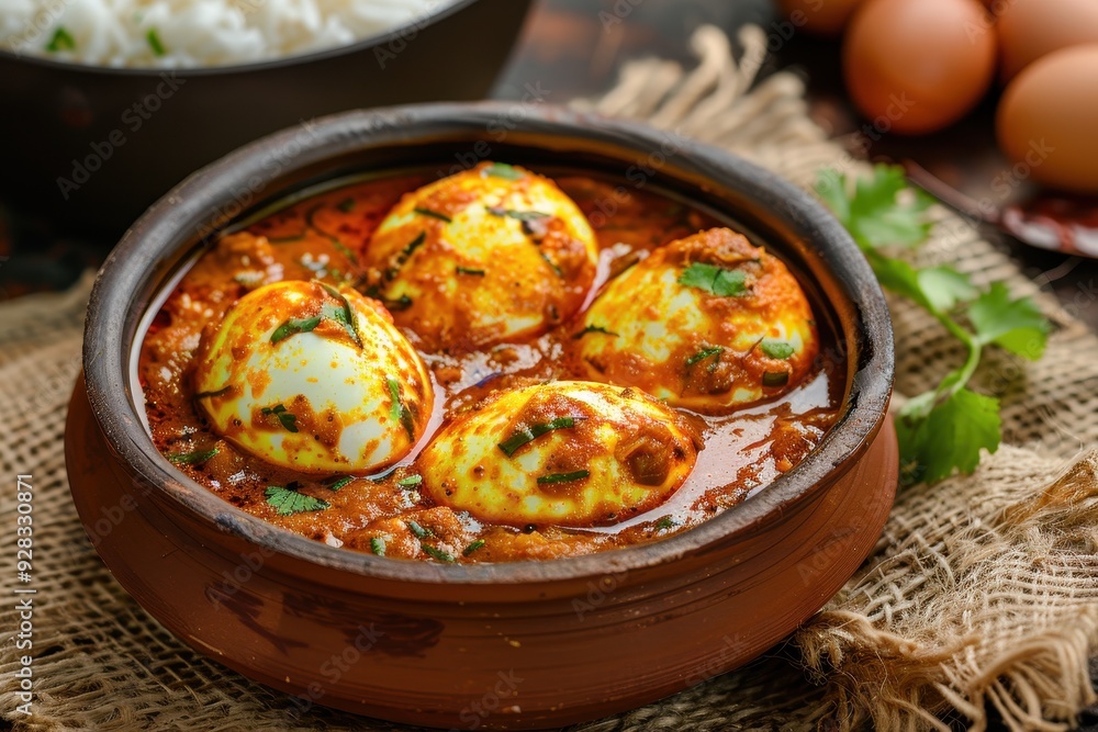 Anda Masala or Egg Curry is a popular spicy Indian dish Anda Masala or Egg Curry is a popular spicy Indian dish