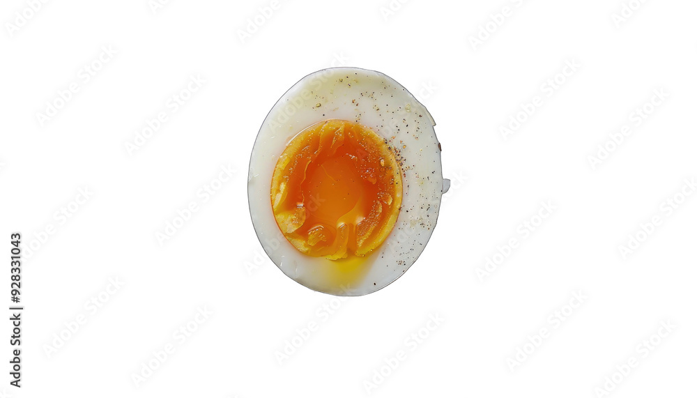 hardboiled eggs isolated on transparent background