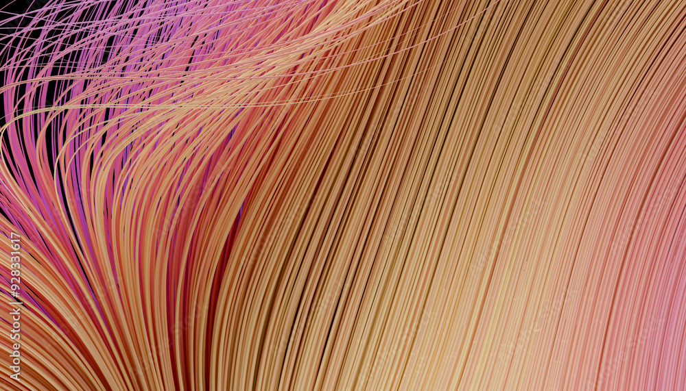 © Westend61 - 3D render of abstract fiber optic wires