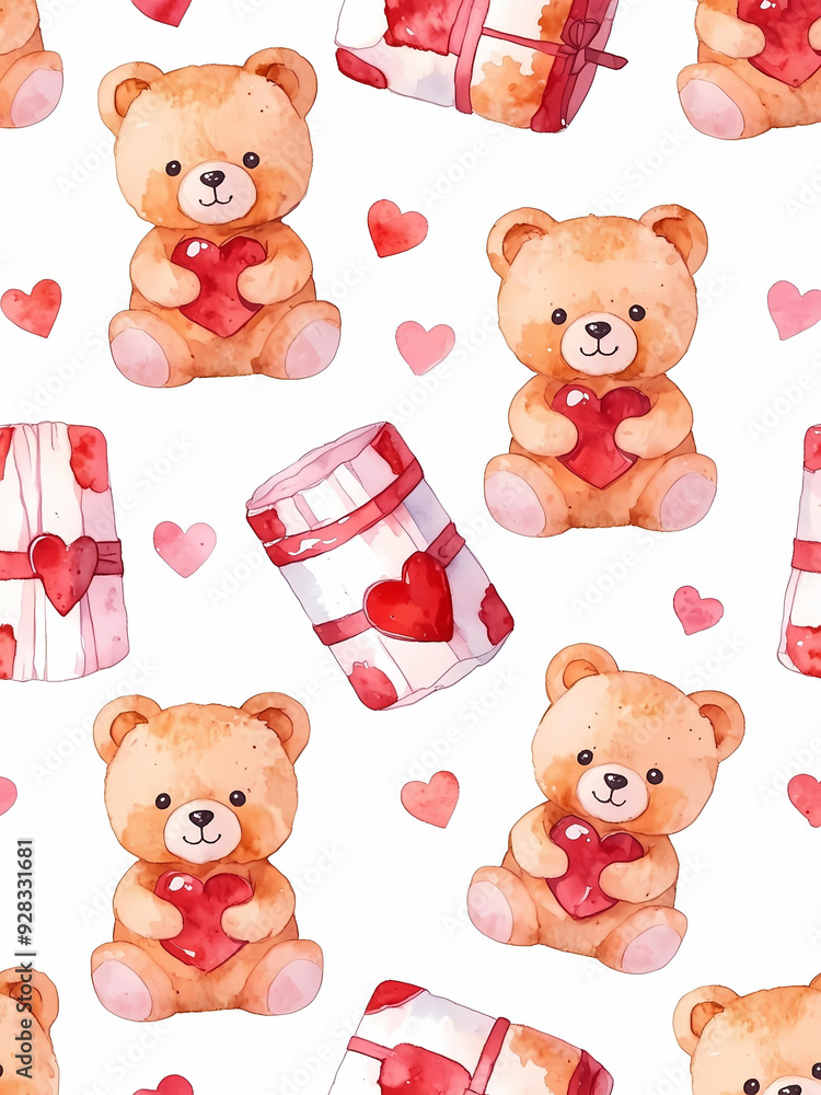 seamless pattern with teddy bears seamless pattern with teddy bears