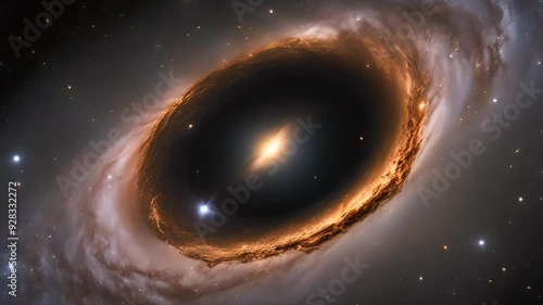 Luminous Accretion Disk Circling a Cosmic Black Hole photo