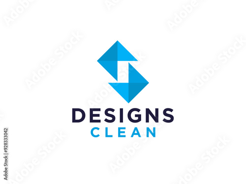 Abstract Initial Letter S Logo. Blue Geometric Line isolated on White Background. Usable for Business and Branding Logos. Free Download Abstract Initial Letter S Logo. Blue Geometric Line isolated on White Background. Usable for Business and Branding Logos. - GFXLoad