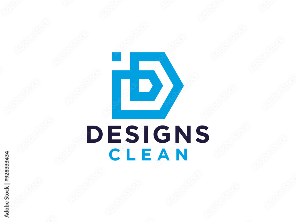 Obraz premium Simple Initial Letter B Logo. Geometric Shape with Double Right Arrows isolated on White Background. Usable for Business and Branding Logos. 