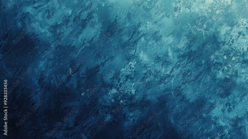 Fototapeta premium Abstract blue grunge background, rough blue grunge backdrop